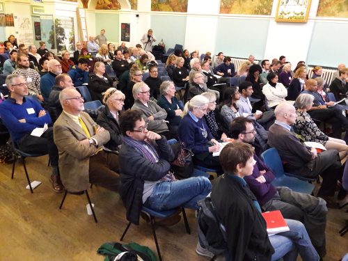The audience at the inaugural 'Festival of Ideas for Change' held in November 2016.