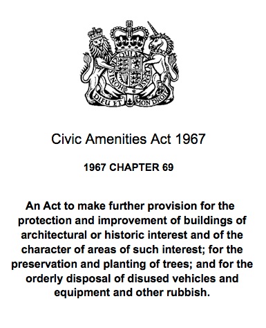 Civic Amenities Act 1967
